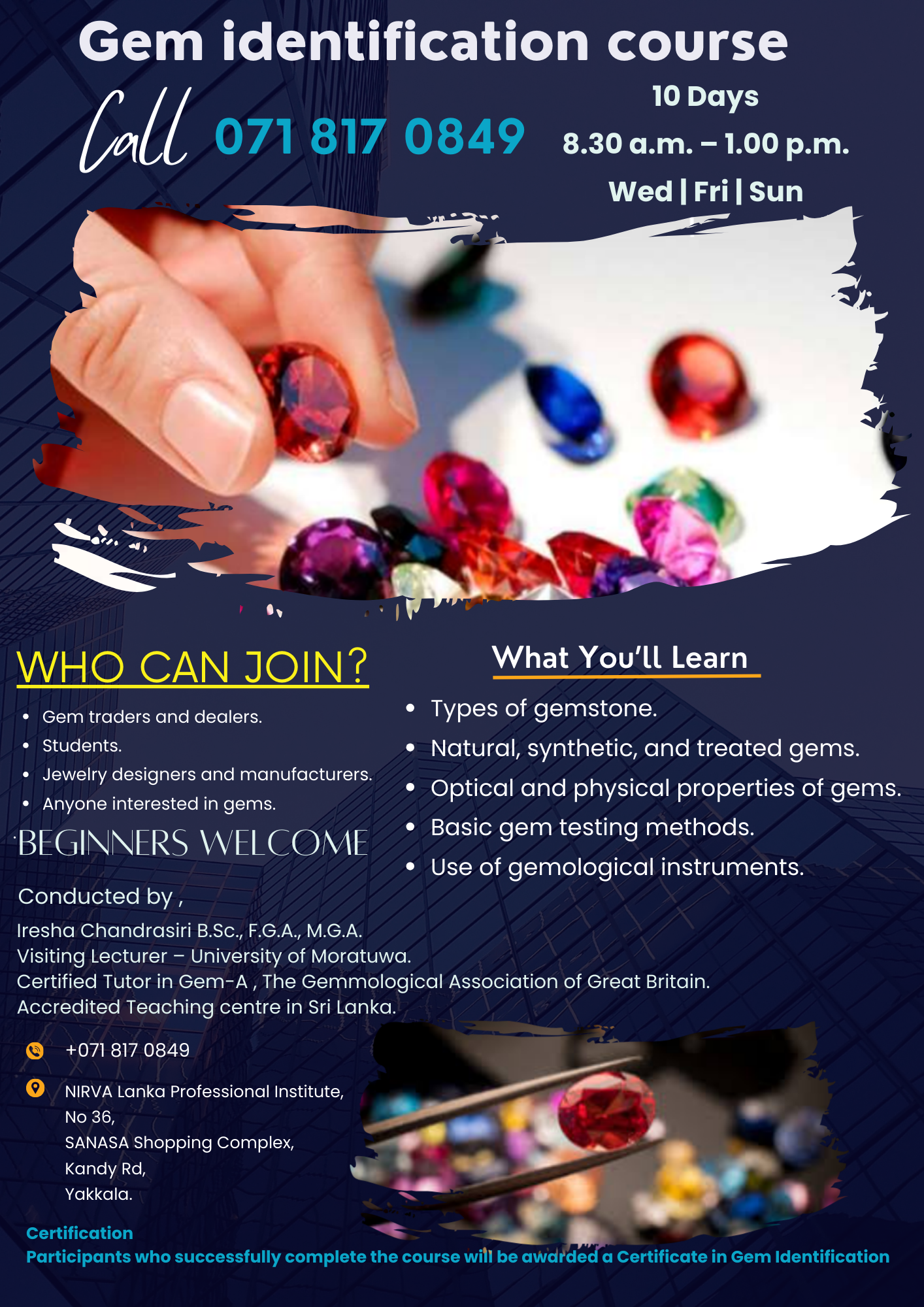 Gem Identification Course